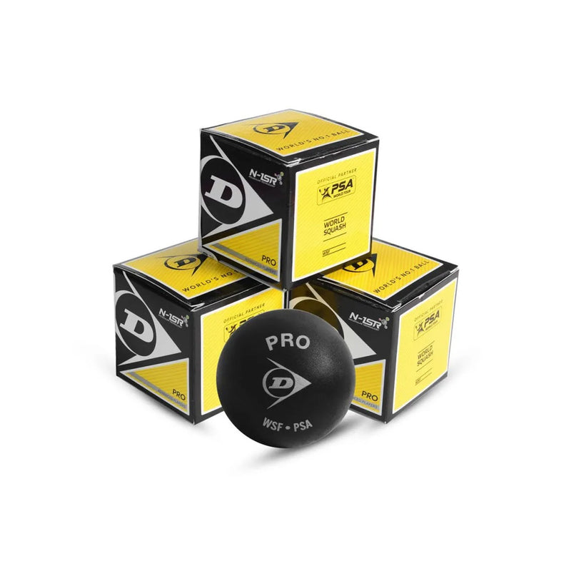 Dunlop Pro Double Dot Squash Balls (3 Pcs) 1