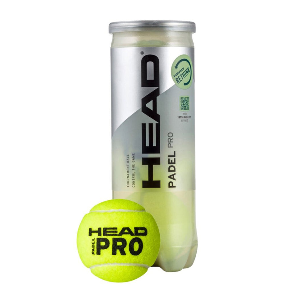 HEAD Padel Pro Balls (12 Balls) - 4 Can