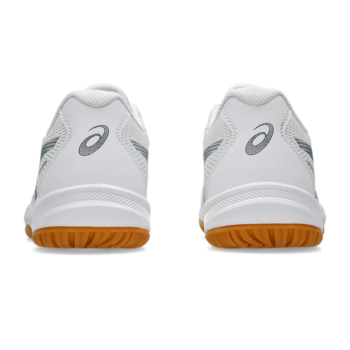 Asics Upcourt 6 Badminton Shoes (White/Vintage Indigo) 5