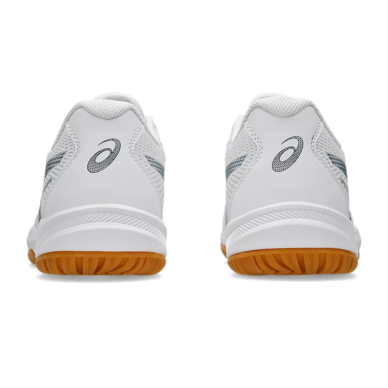 Asics Upcourt 6 Badminton Shoes (White/Vintage Indigo) 5