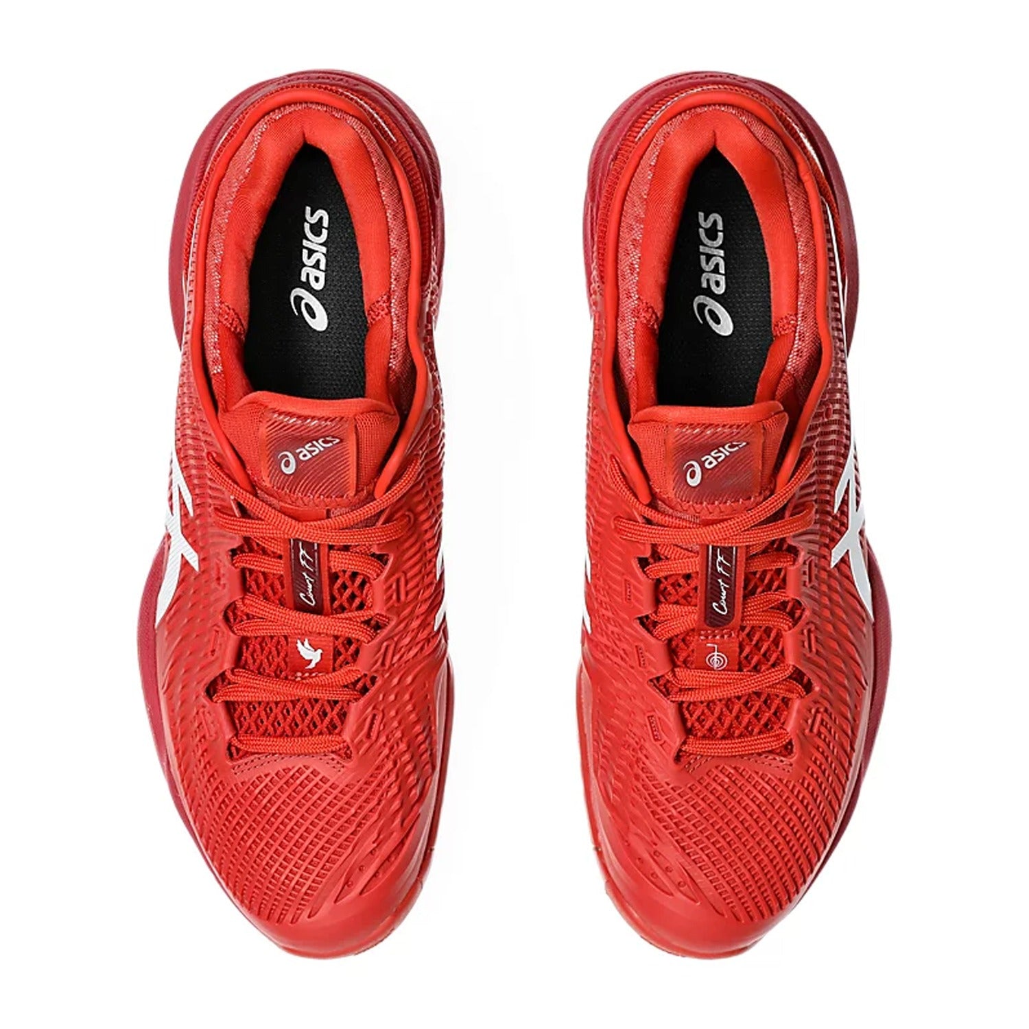 Shop Asics Court FF3 Novak Tennis Shoes (Rust/White) at Best Price