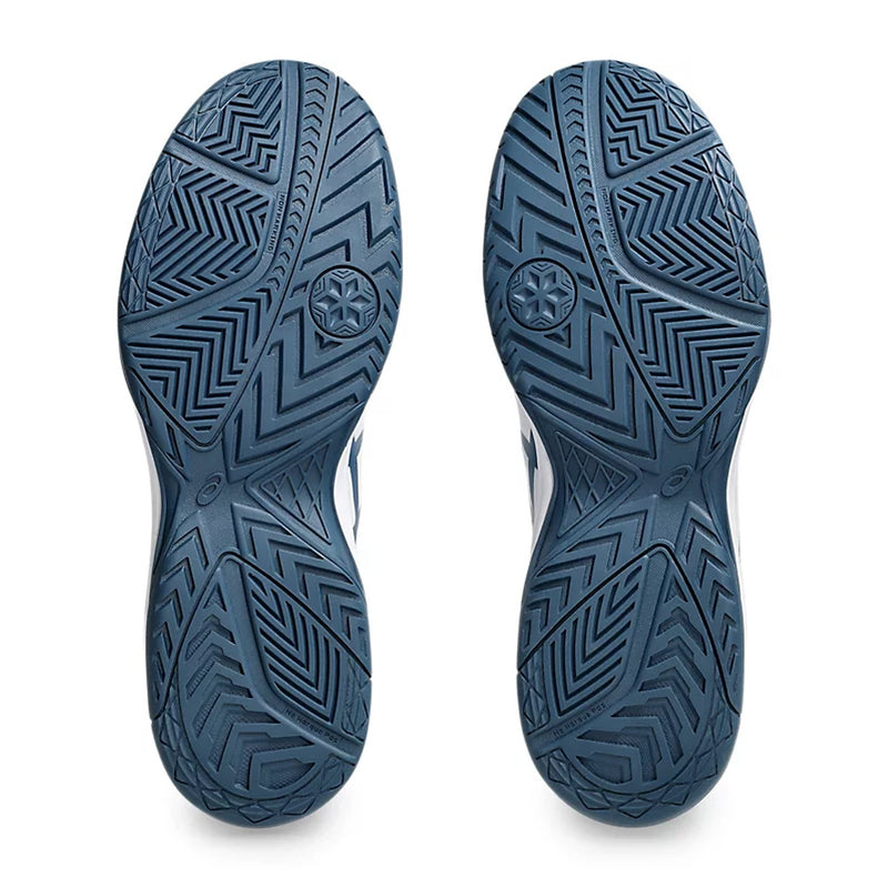 Asics Court Slide 3 Tennis Shoes (White/Mako Blue) 7