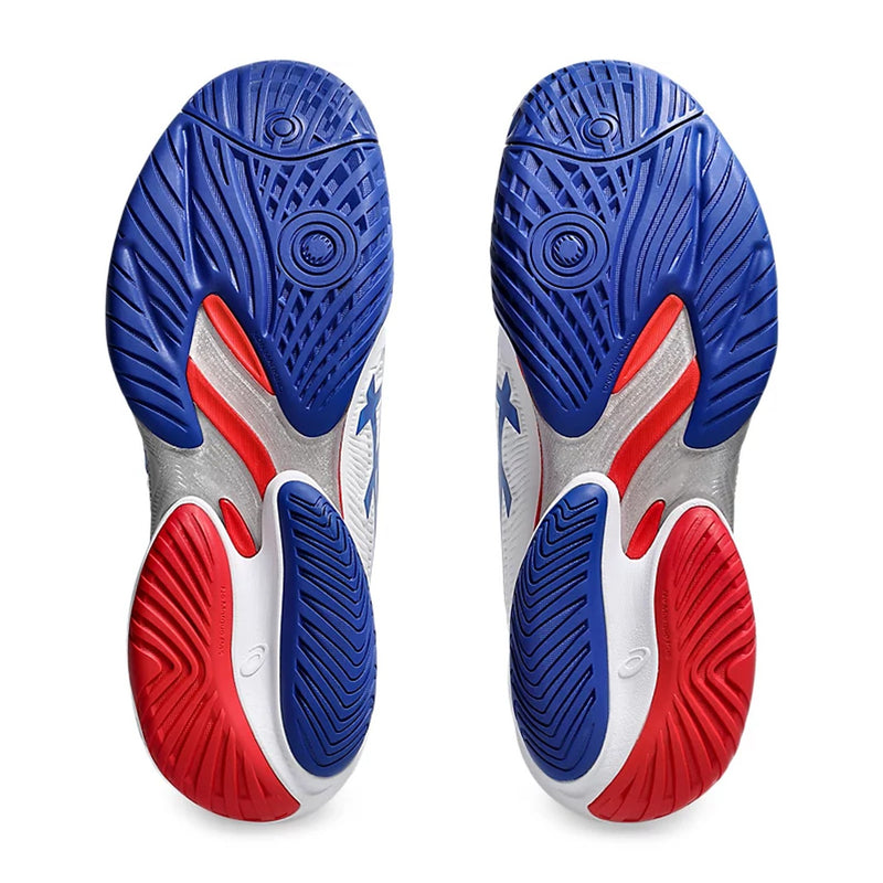 Asics Court FF3 Novak Paris Tennis Shoes (White/Asics Blue) 7