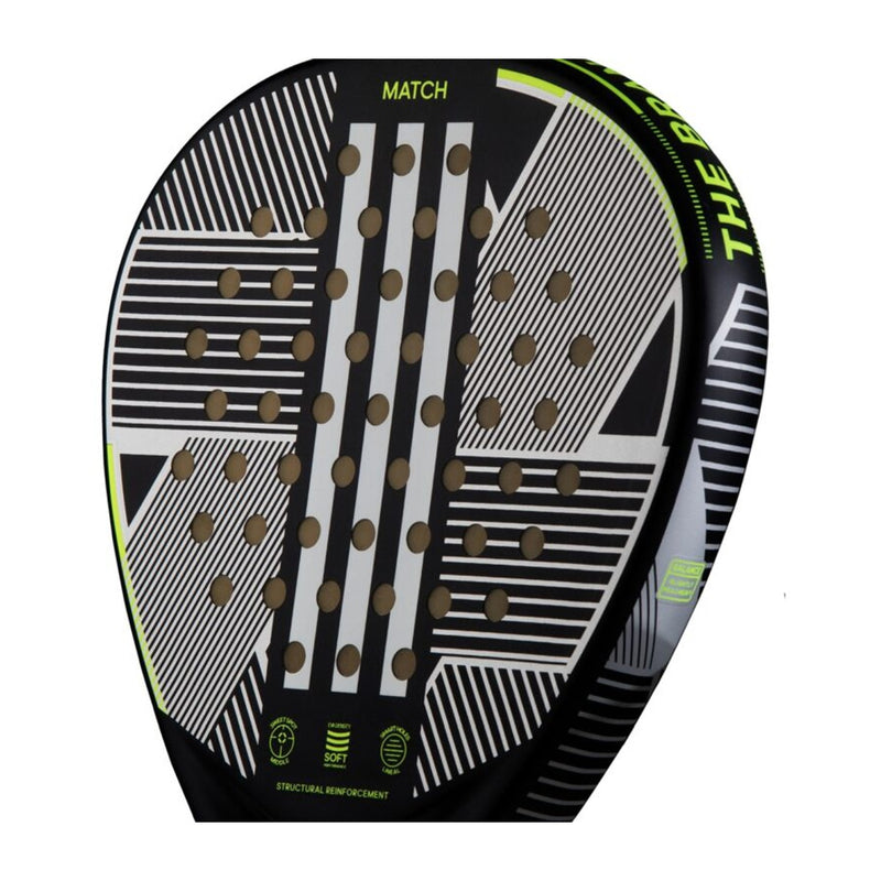 Adidas Match 3.3 Padel Racquet - (Black/Lime) 4