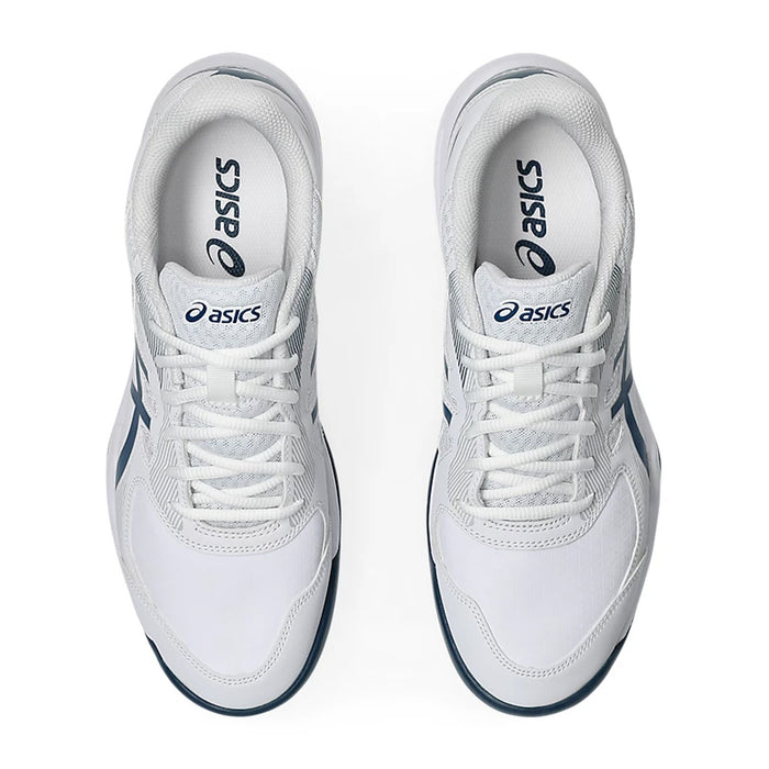 Asics Court Slide 3 Tennis Shoes (White/Mako Blue) 6
