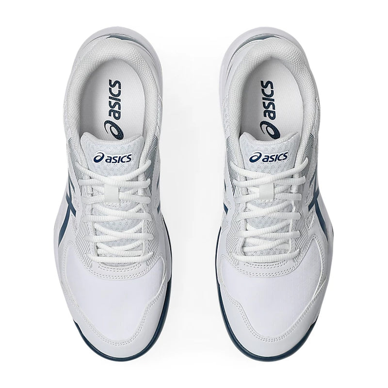 Asics Court Slide 3 Tennis Shoes (White/Mako Blue) 6