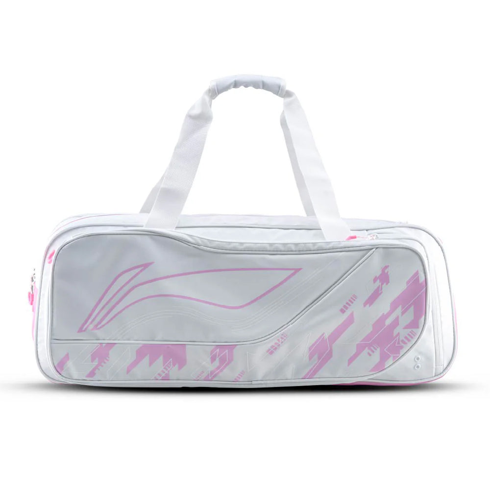 Li-Ning Axtrox Badminton Kitbag (White/Pink)