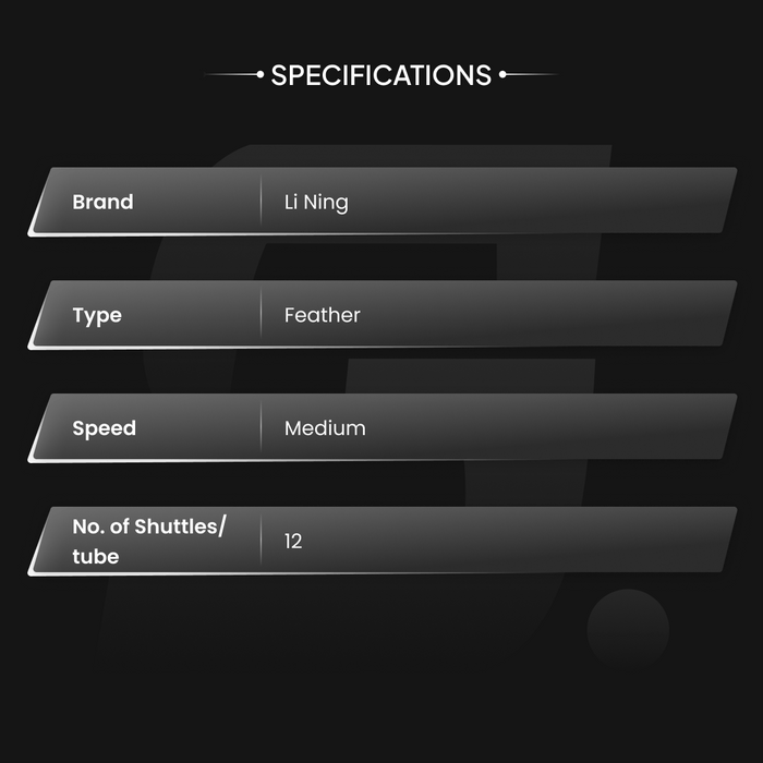 Li-Ning D3 Badminton Feather Shuttlecock (Pack of 5) 2