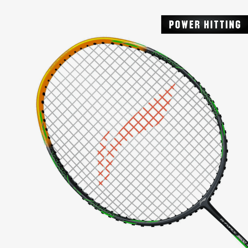 Li-Ning GForce 3600 Superlite Badminton Racket (Dark Grey/ Gold) 1