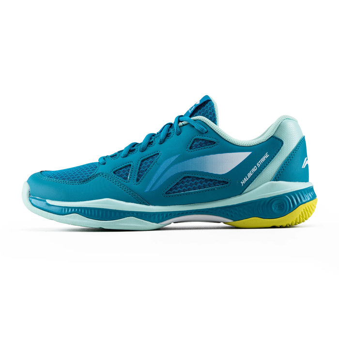 Li-Ning Halberd Strike Badminton Shoes (Blue Jade/Floating Green) 1