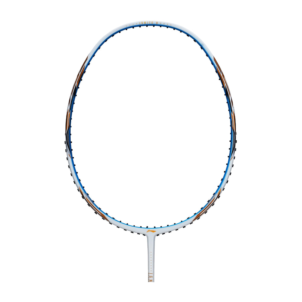 Li-Ning Ignite 8 Badminton Racket (Pearl White/Blue)
