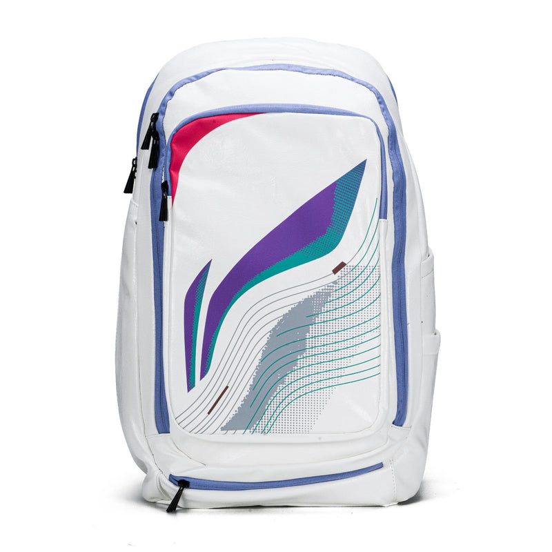 Li-Ning Velocity Backpack - White (with Shoe Compartment) 1