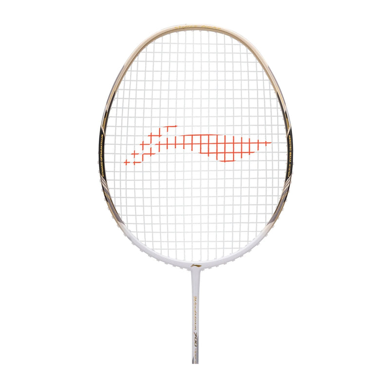 Li-Ning Windstorm 700 SE Badminton Racket (White/Gold) 2