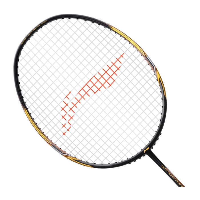 Li-Ning Windstorm 72 Badminton Racket (Black/Gold) 3