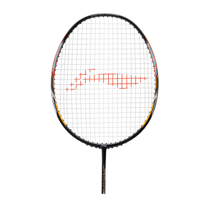 Li-Ning Windstorm 72 S Badminton Racket (Black/White/Orange) 2