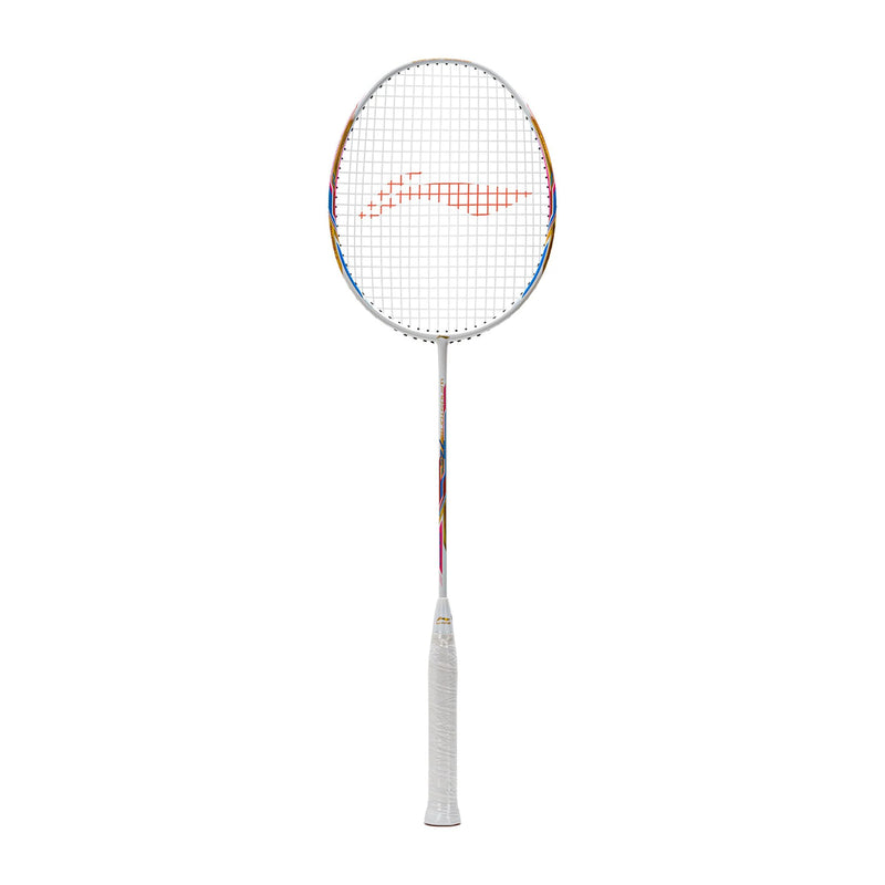 Li-Ning Windstorm 72 S Badminton Racket (White/Gold/Blue) 1