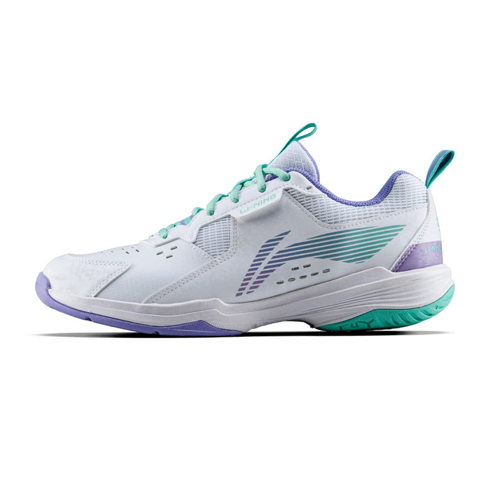 Li-Ning All Round Badminton Shoes (Standard White/Violet Tulip) 1