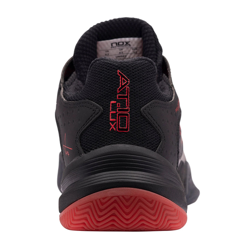 NOX AT10 Limited Edition Padel Shoes (Black/Red) 4