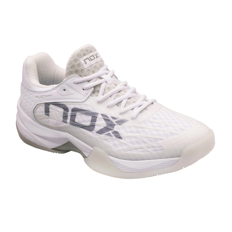NOX AT10 Limited Edition Padel Shoes (White/Grey) 2