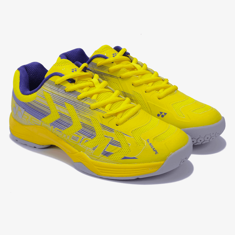 YONEX Precision 2 Badminton Shoes (Neon Yellow/ Dark ink) 4
