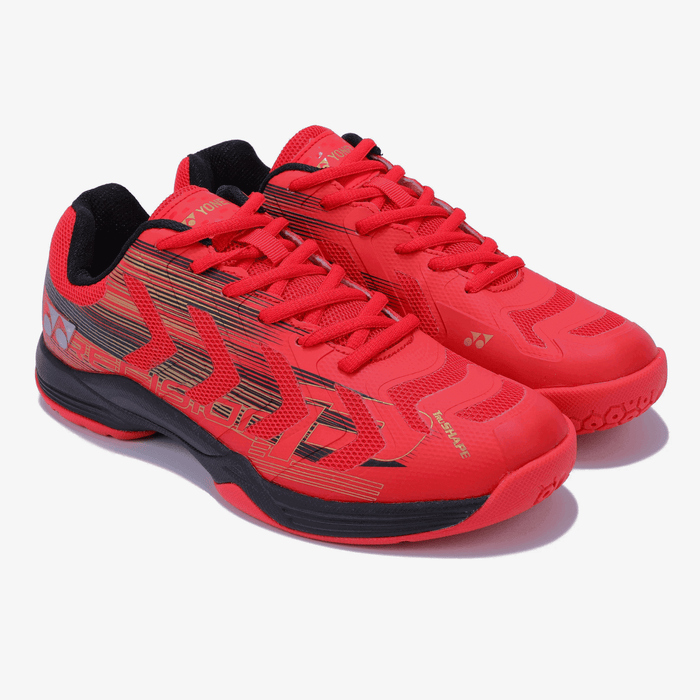 YONEX Precision 2 Badminton Shoes (Red/ Black/ Gold) 3