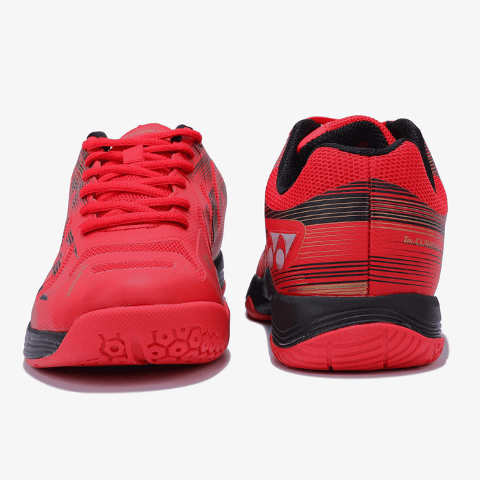 YONEX Precision 2 Badminton Shoes (Red/ Black/ Gold) 4