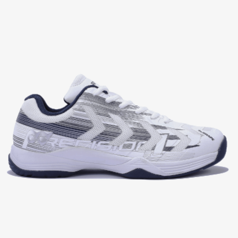 YONEX Precision 2 Badminton Shoes (White/ Navy) 1