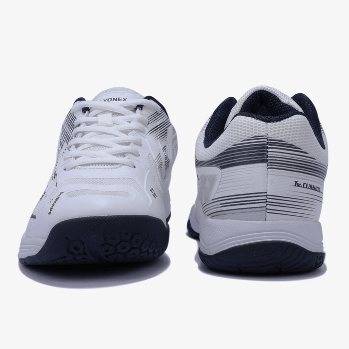 YONEX Precision 2 Badminton Shoes (White/ Navy) 5