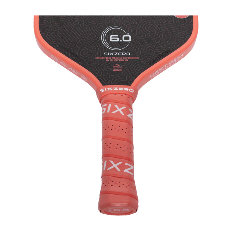 Six Zero Coral Pickleball Paddle 16mm (Coral Pink) - Hybrid 3