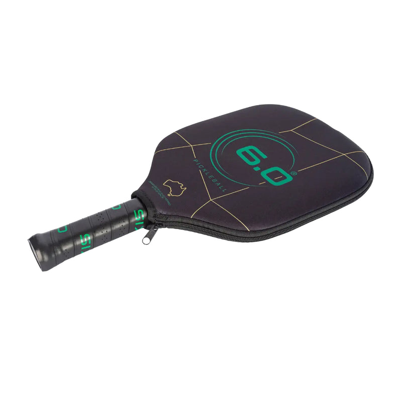 Six Zero Double Black Diamond Pickleball Paddle (Australia Gold/Green) - 16mm 4