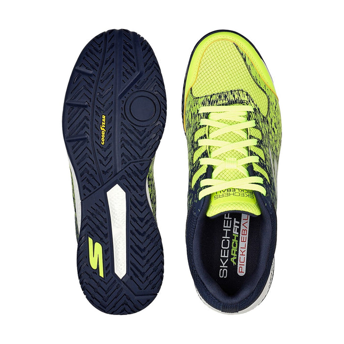 Skechers Viper Court Pickleball Shoes for Men (Yellow/Navy) 4