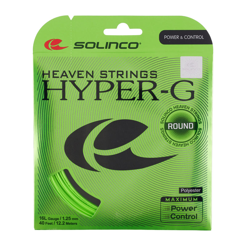 Solinco Hyper G Round Tennis String - 16L Gauge (12m, 1.25mm) 1