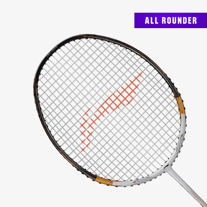 Li-Ning Tectonic 7 Badminton Racket Unstrung (White/Gold) 1
