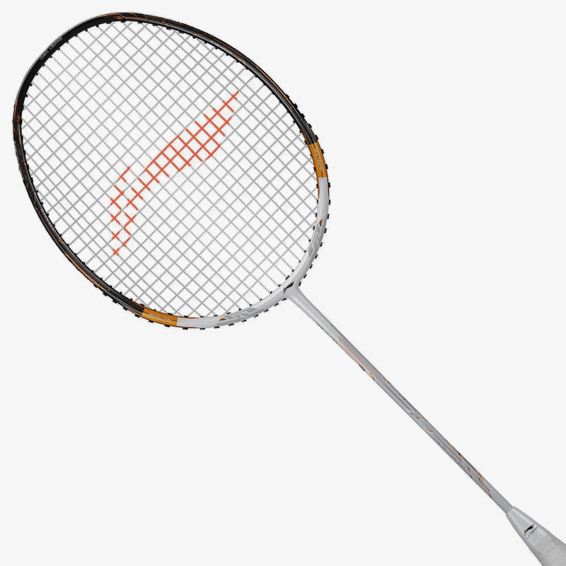 Li-Ning Tectonic 7 Badminton Racket Unstrung (White/Gold) 2