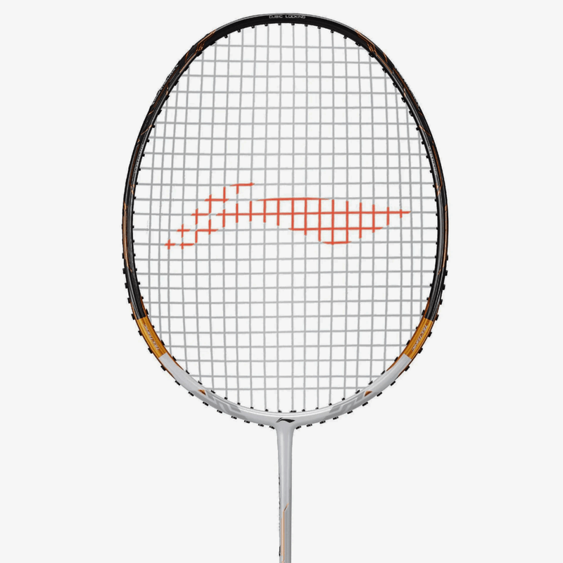 Li-Ning Tectonic 7 Badminton Racket Unstrung (White/Gold) 3