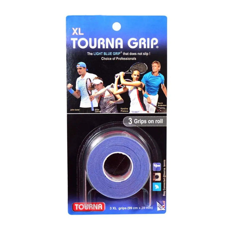 Tourna Original Overgrip XL (Roll for 3, Blue) 1