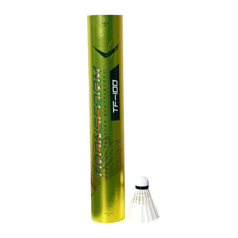 Transform TF 100 Feather Badminton Shuttlecock (Speed 76) 1