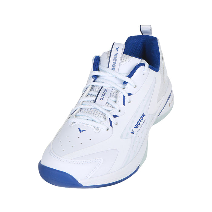Victor A970TD Badminton Shoes (White/Blue) 1