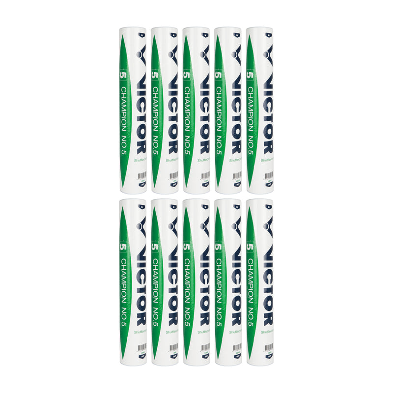 Victor Champion 5 Badminton Feather Shuttlecock (Speed 76) - Pack of 10 2