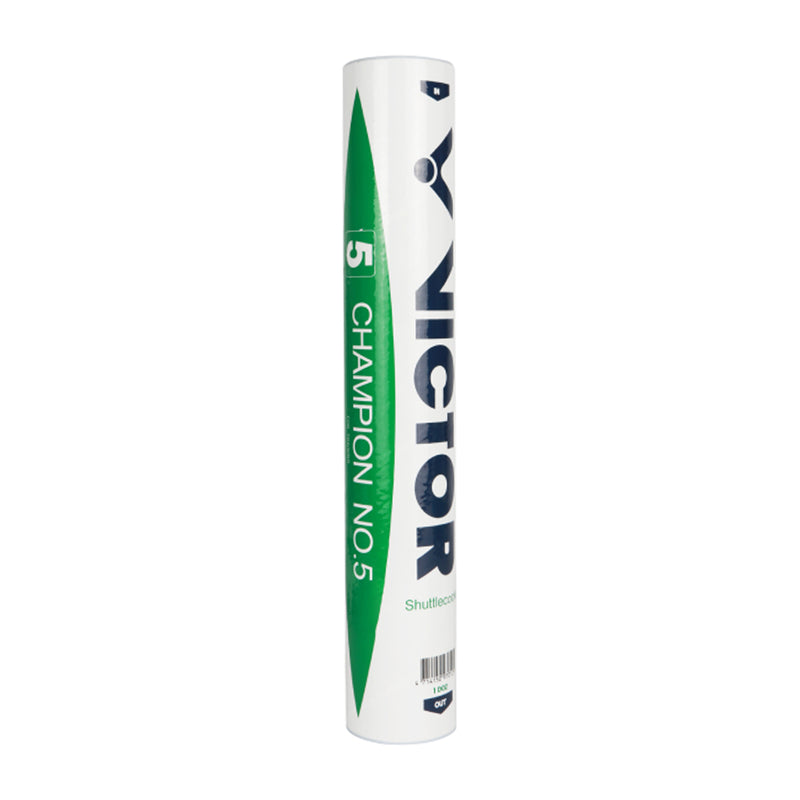 Victor Champion 1 Badminton Feather Shuttlecock (Speed 76) - Pack of 5 2