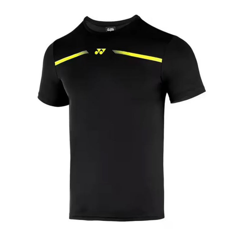 Yonex 2529 Men Round Badminton Tshirt (Black) 2