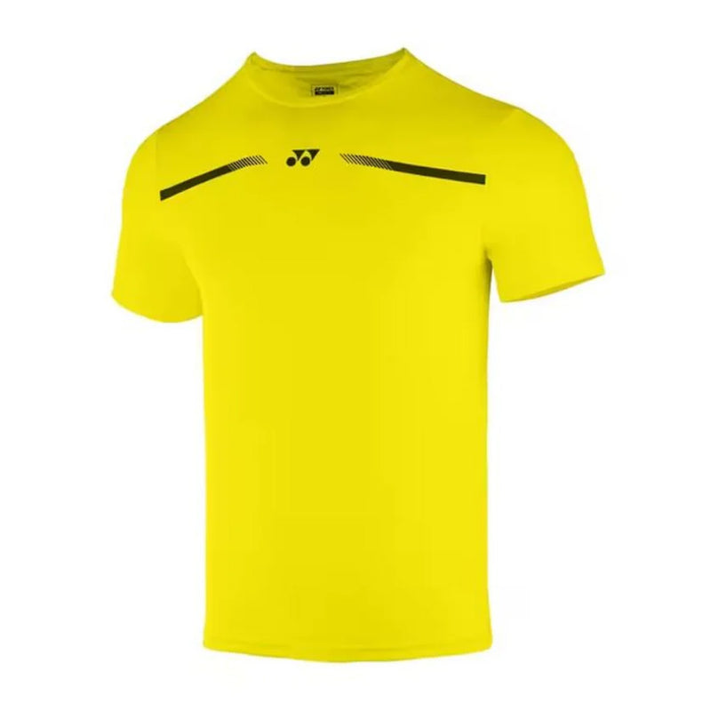 Yonex 2529 Men Round Badminton Tshirt (Blazing Yellow) 2
