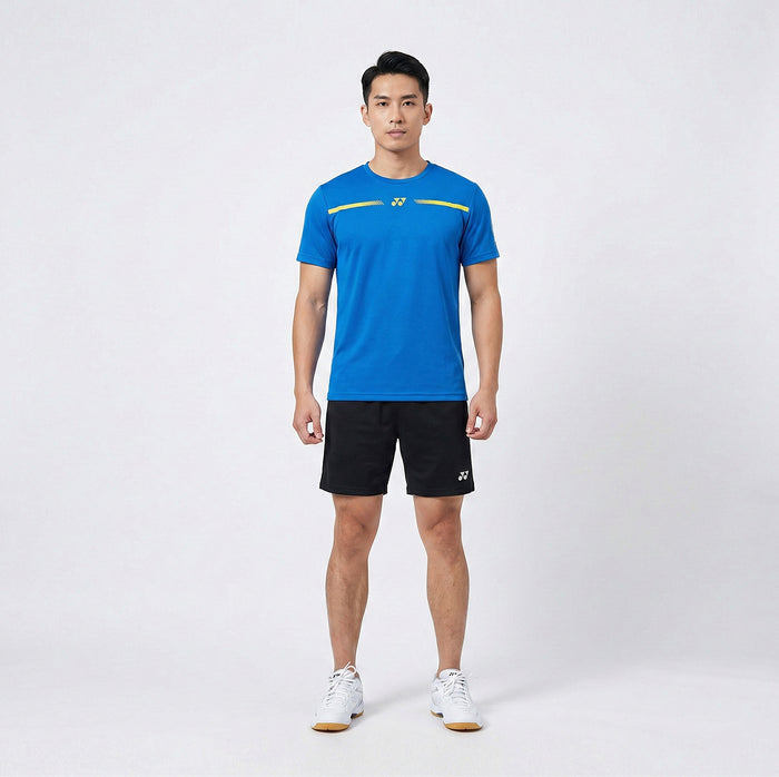 Yonex 2529 Men Round Badminton Tshirt (Directoire Blue) 1
