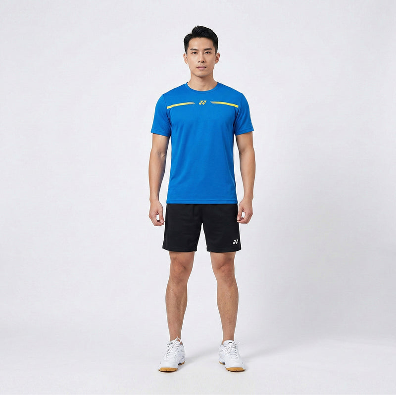 Yonex 2529 Men Round Badminton Tshirt (Directoire Blue) 1