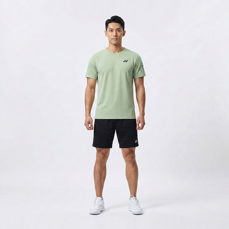 Yonex 2620 Men Round Next Badminton Tshirt (Laurel Green) 1