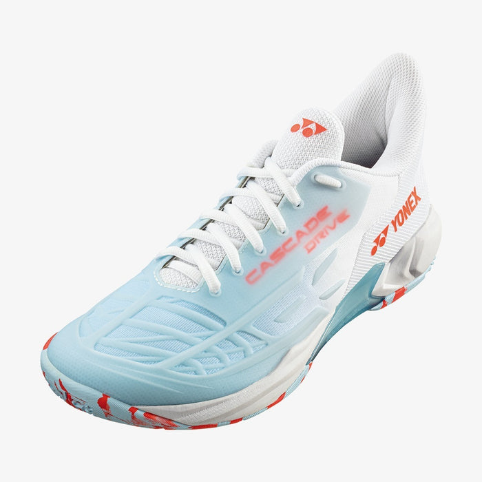 Yonex Power Cushion SHB Cascade Drive Badminton Shoes (White/Water Blue) 1