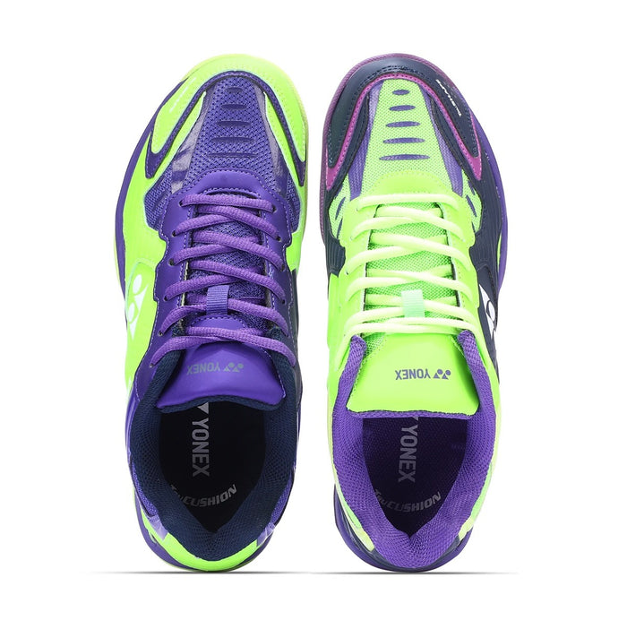 Yonex Dual Badminton Shoes (Maritime Blue/Neon Lime/Electric Purple) 5