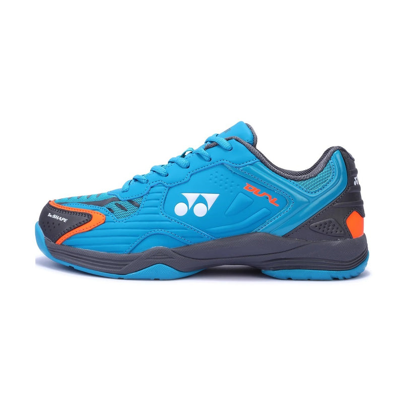 Yonex Dual Badminton Shoes (Black/Aqua Blue/Warm Red) 1