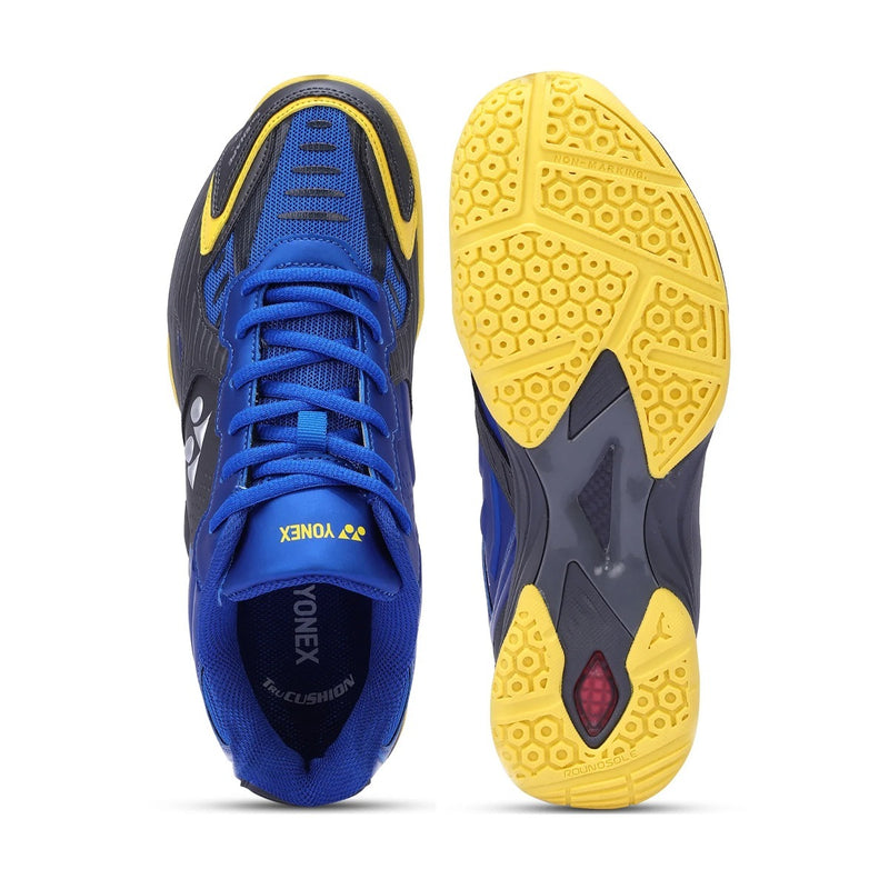 Yonex Dual Badminton Shoes (Gun Metal/Cobalt/Honey Gold) 5