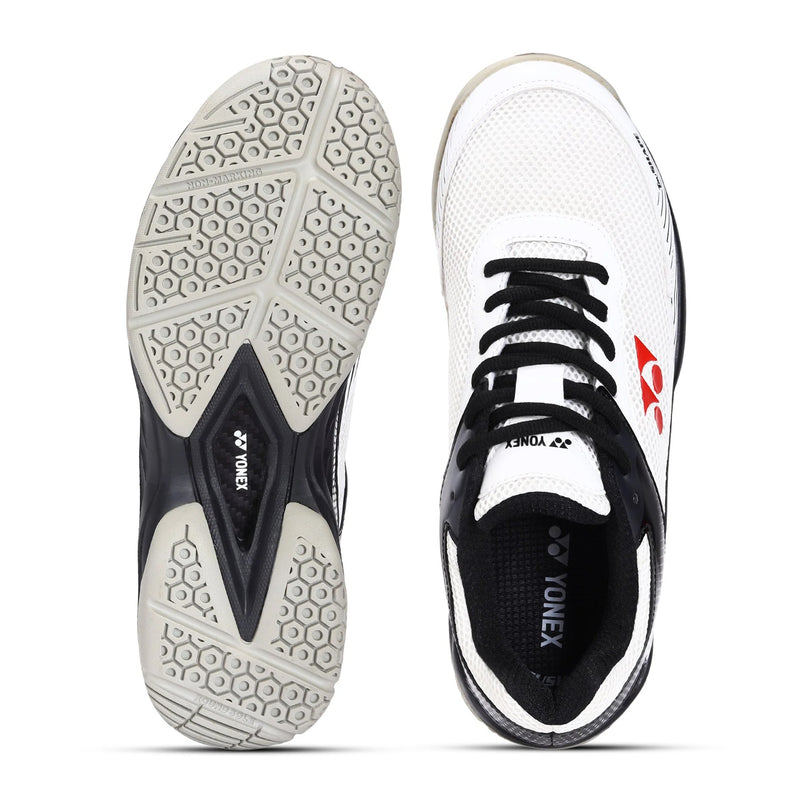 Yonex HY Ultra Badminton Shoes (White/Black) 3